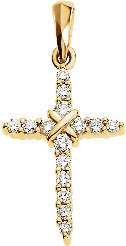 Accented Cross Pendant