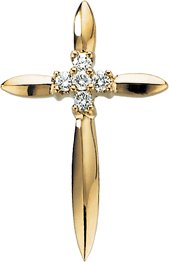 Accented Cross Pendant