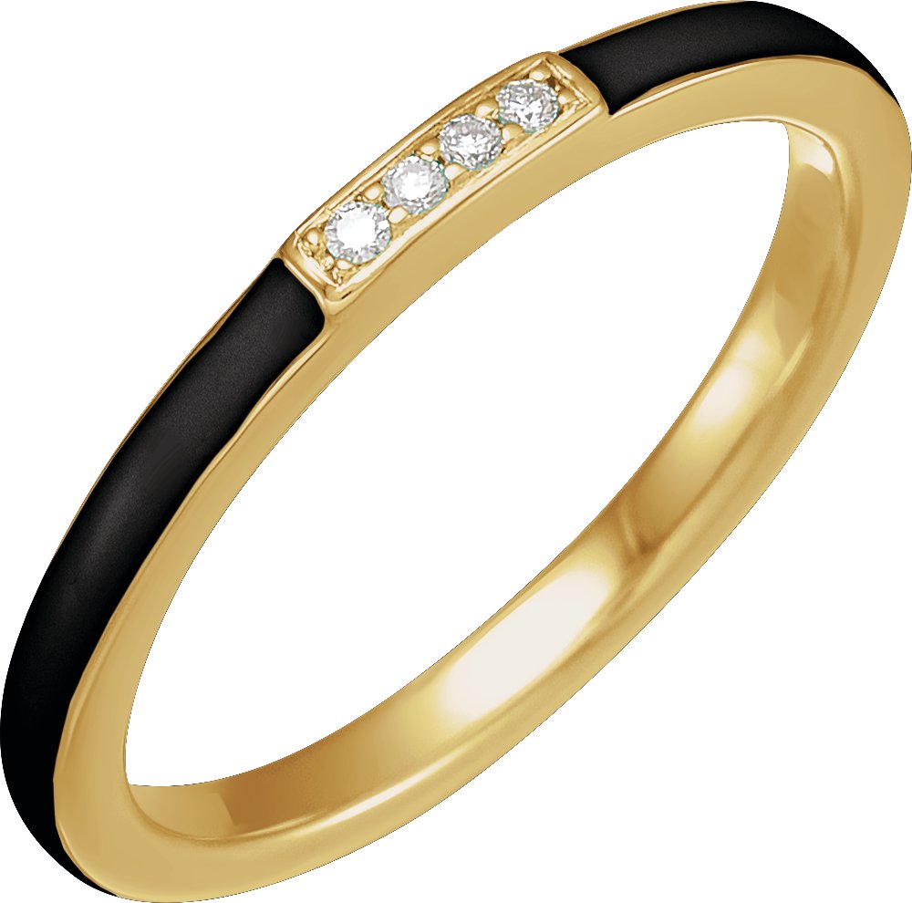 Enamel Stackable Ring