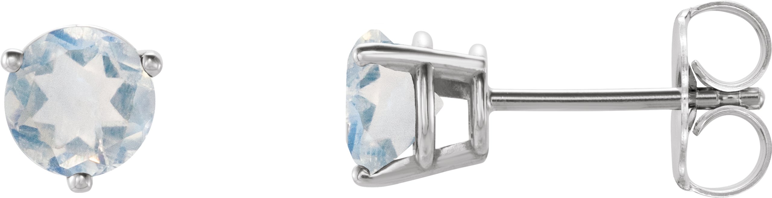Round 3-Prong Stud Earrings