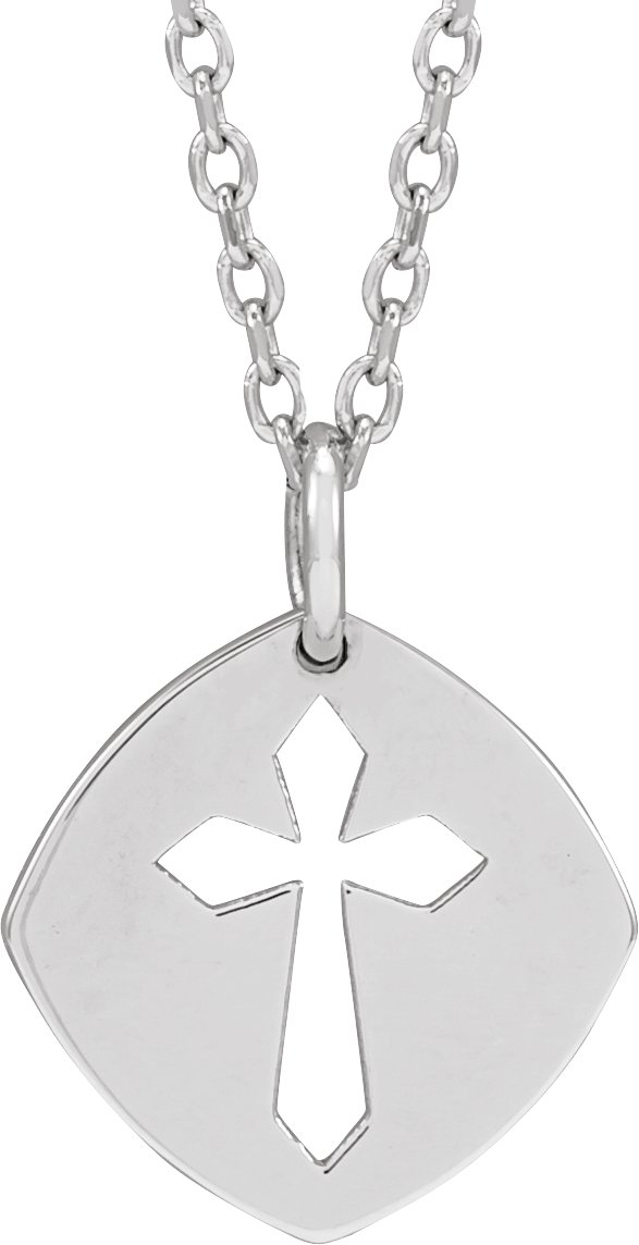 Pierced Cross Necklace or Pendant