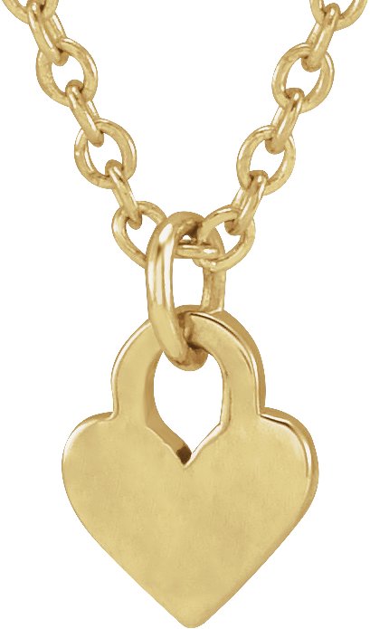 Engravable Heart Necklace or Pendant