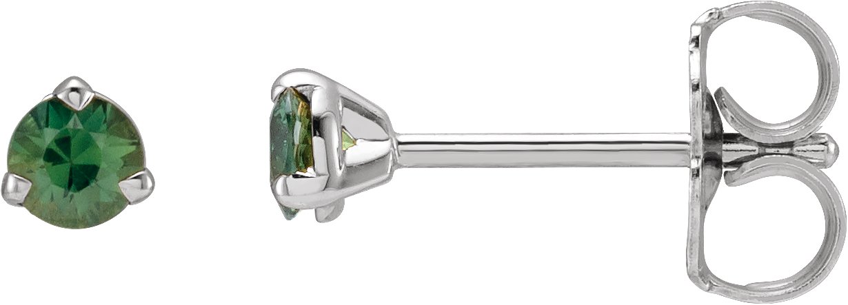 Round 3-Prong Claw Stud Earrings