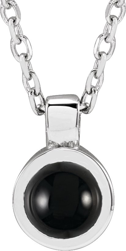 Bezel-Set  Necklace or Pendant