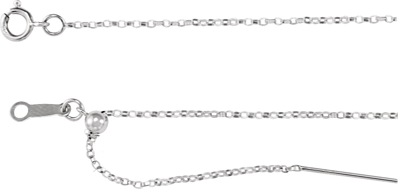 1 mm Adjustable Threader Rolo Chain