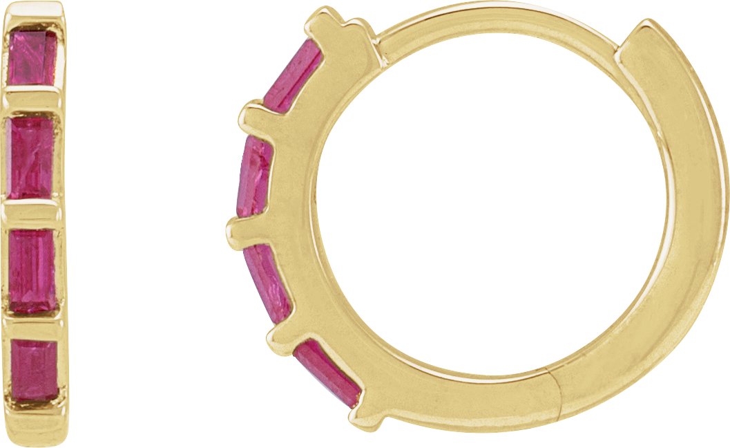 Baguette Huggie Earrings