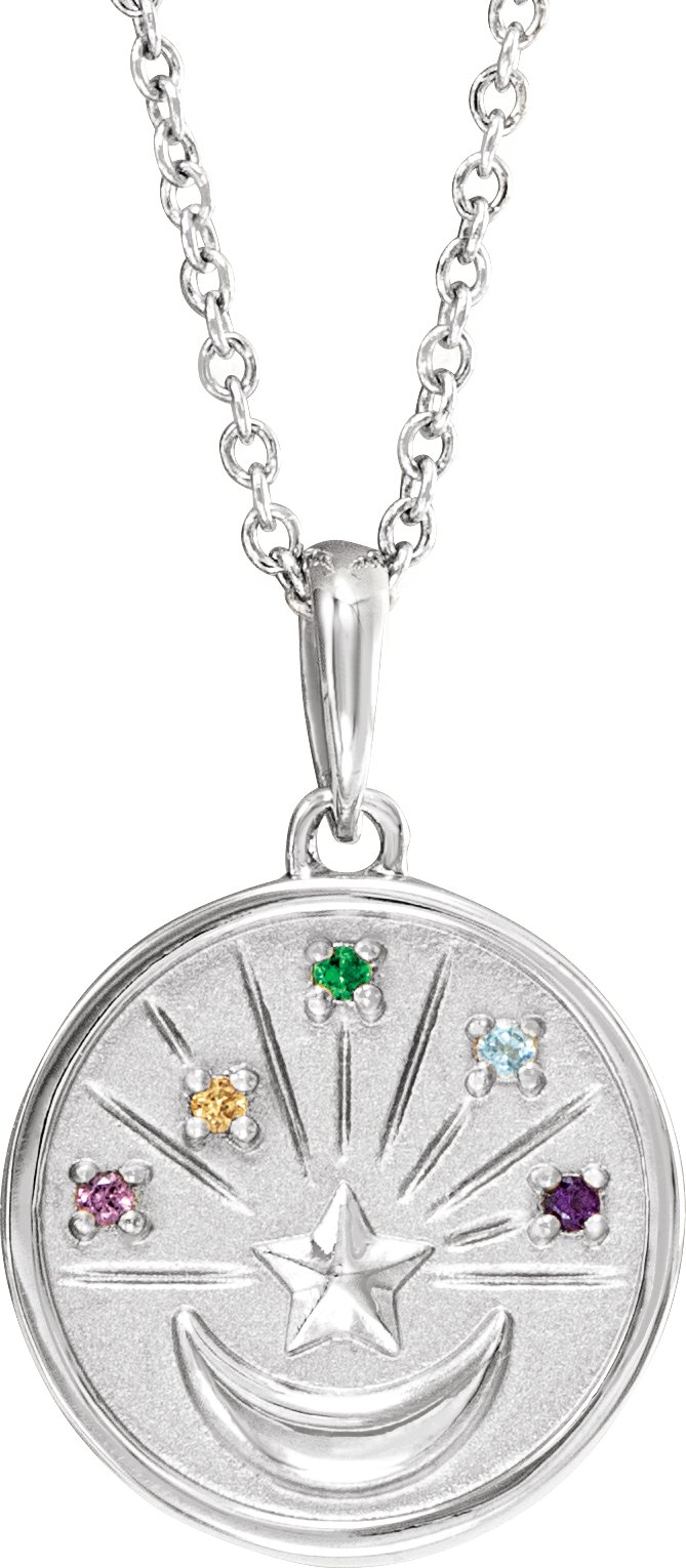 Moon & Star Necklace or Pendant