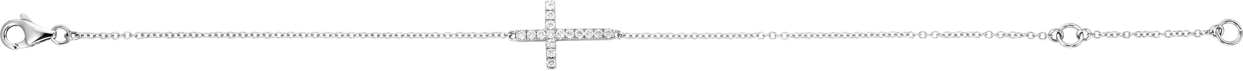 Sideways Cross Bracelet