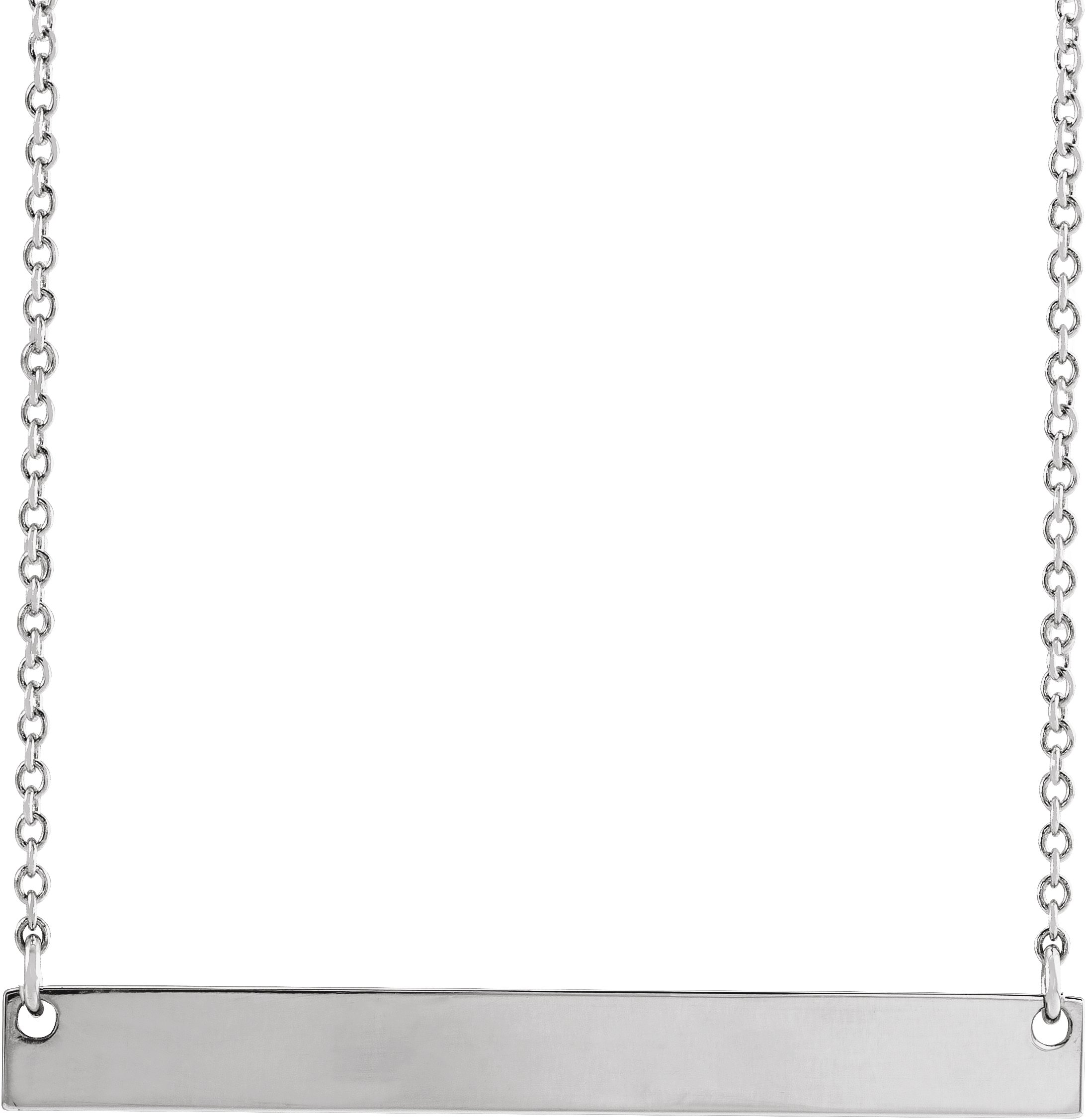 Engravable Bar Necklace
