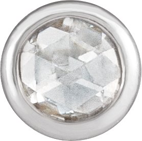 Round Bezel-Set Pendant