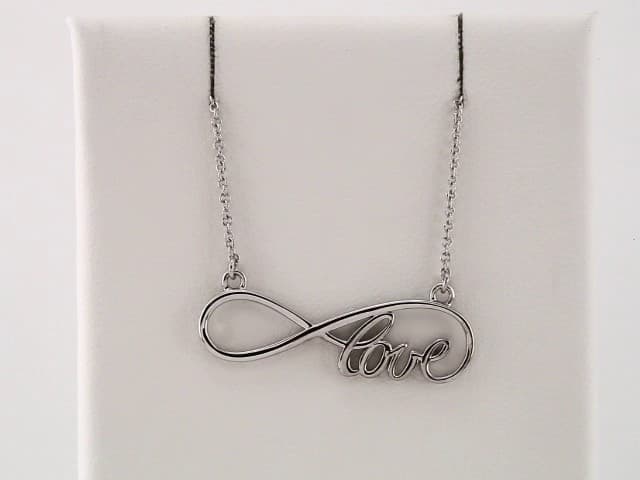 Infinity-Inspired Love Necklace or Center view 3