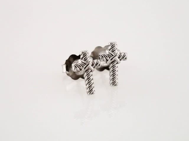 Rope Cross Earrings view 3