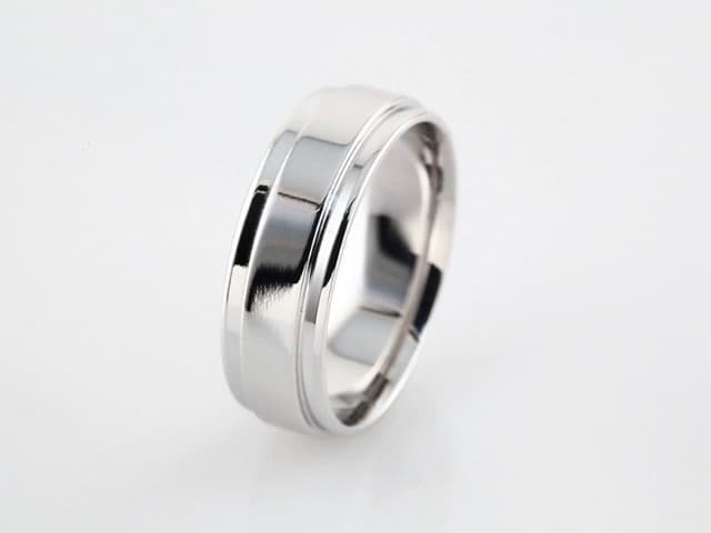 Inlay Comfort-Fit Flat Band view 3