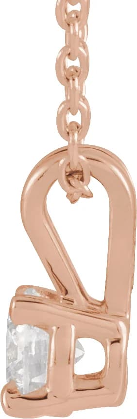 Solitaire Necklace view 2