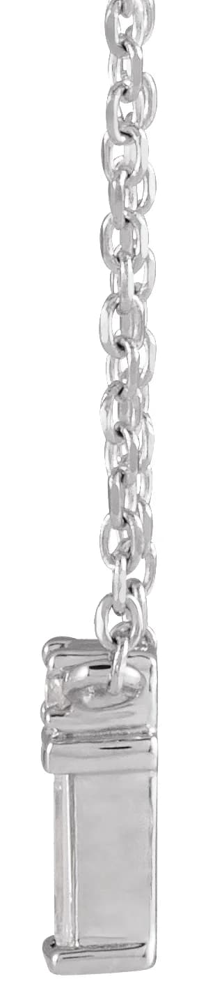 Baguette Bar Necklace, view 3