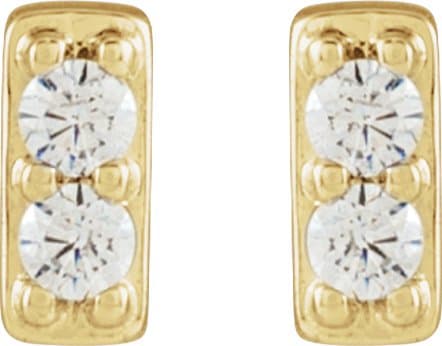 Accented Bar Earrings view 2