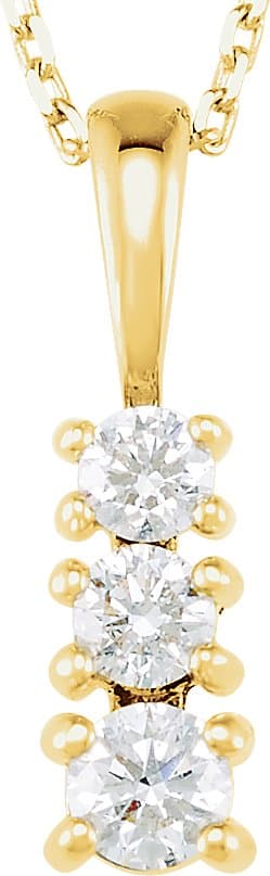14K White 1/2 CTW Lab-Grown Diamond 18 Necklace