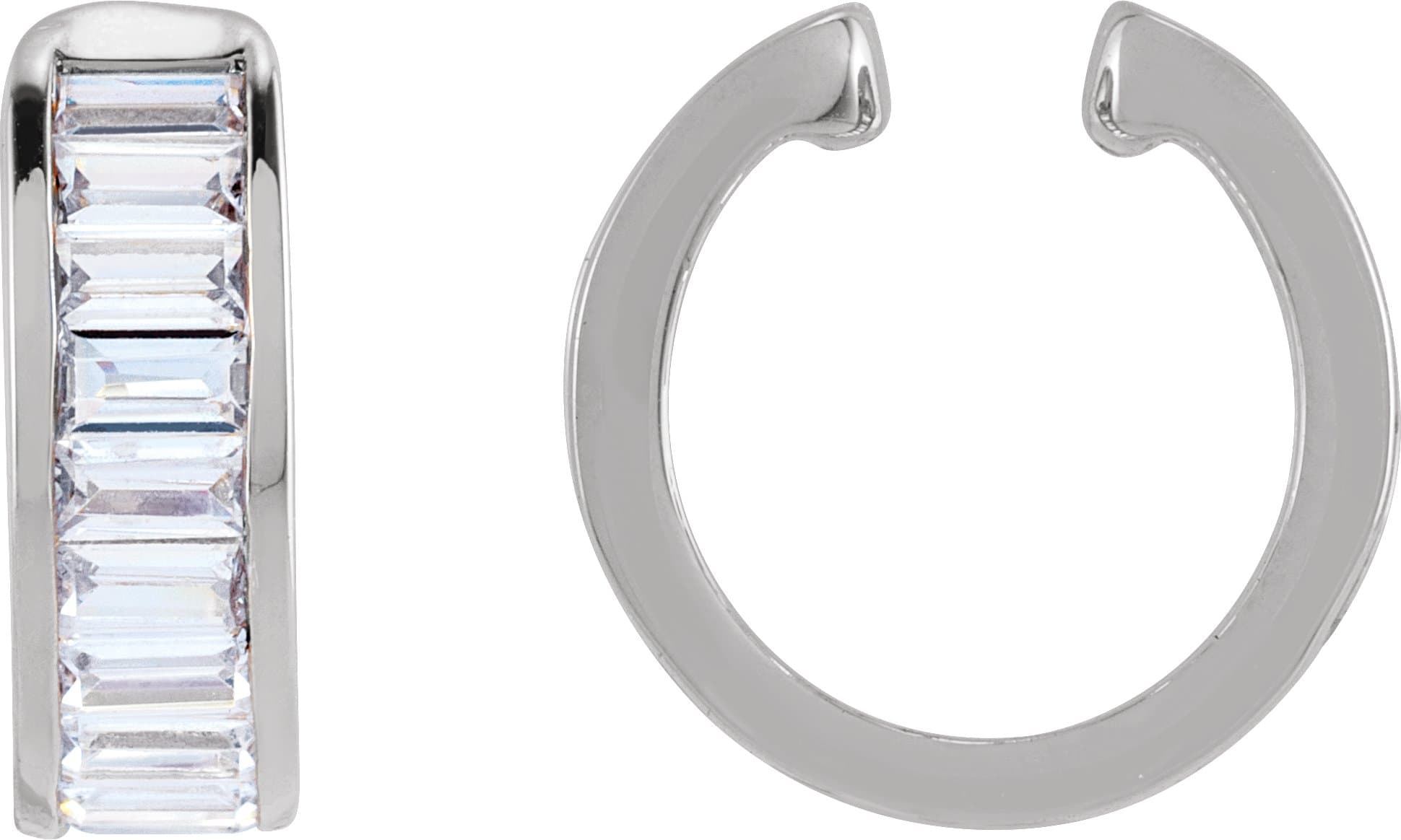 14K Yellow Gold 3/4 CTW Lab-Grown Diamond Ear Cuff 