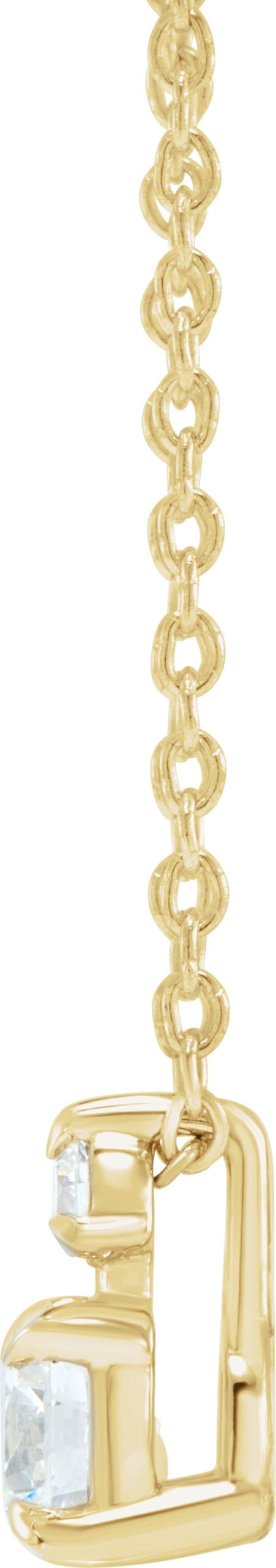 Accented Claw-Prong Necklace view 2