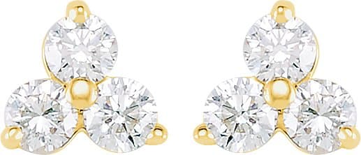 Three-Stone Cluster Earrings view 2