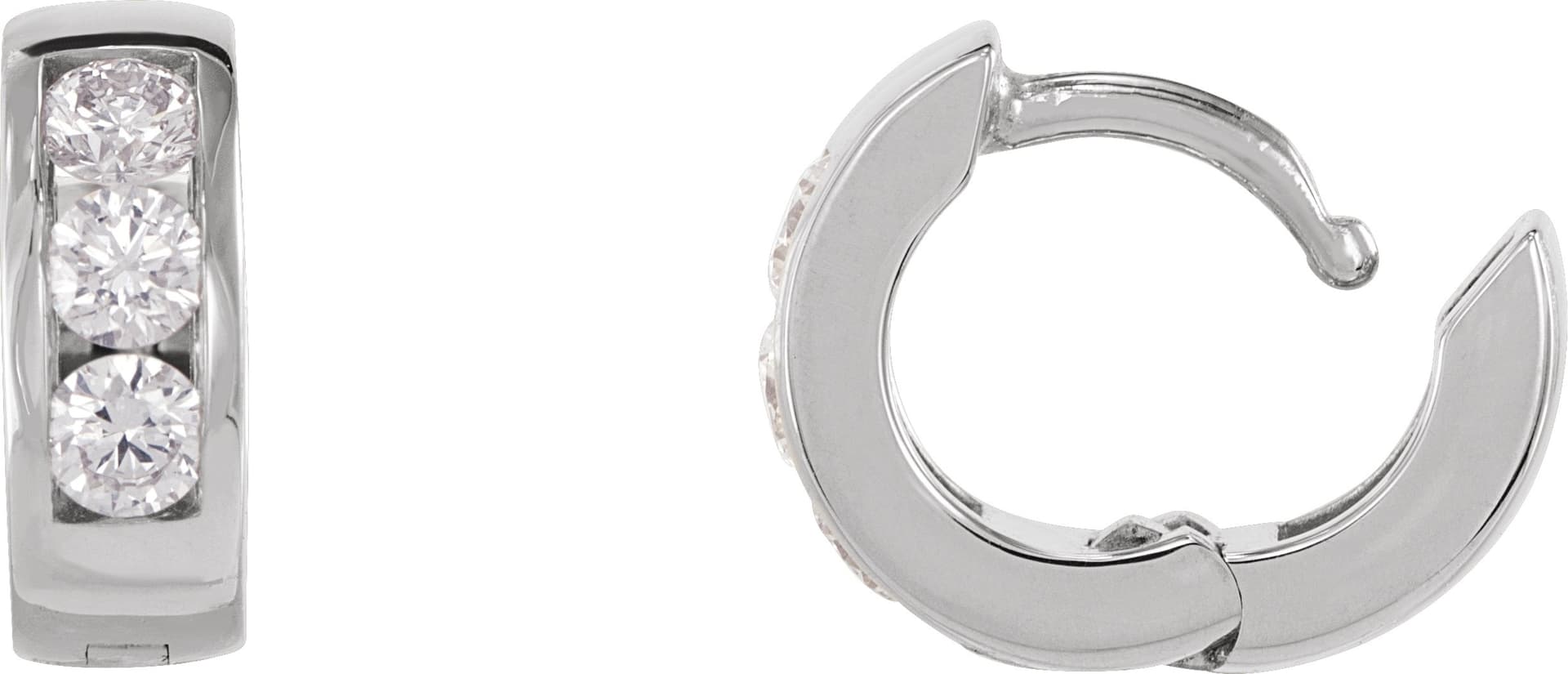 Hinged Hoop Earrings view 3