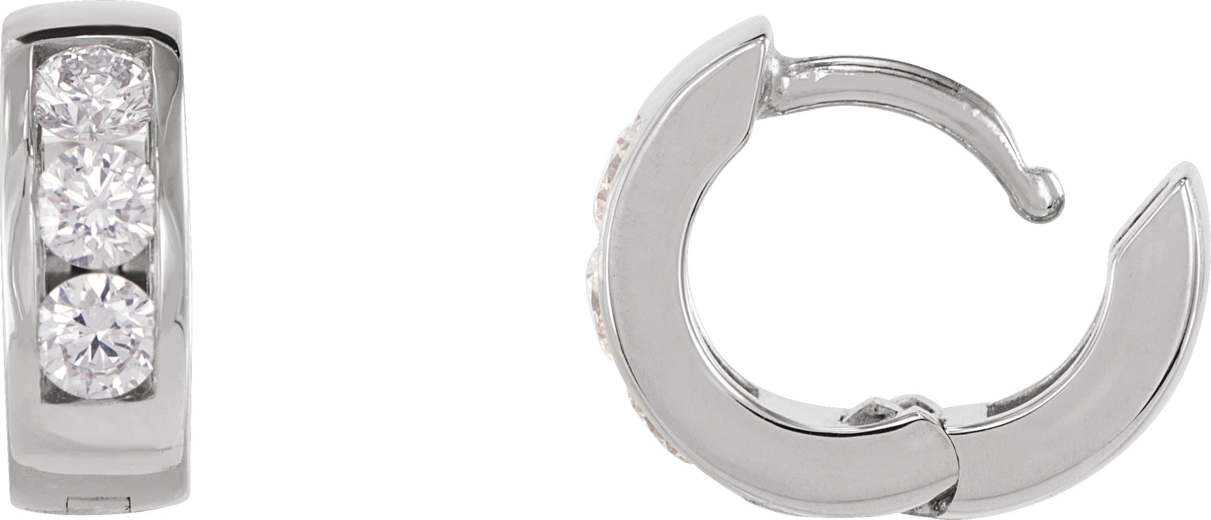 Hinged Hoop Earrings view 3