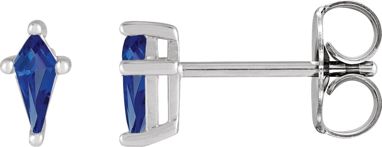 Shield 4-Prong Stud Earrings view 1