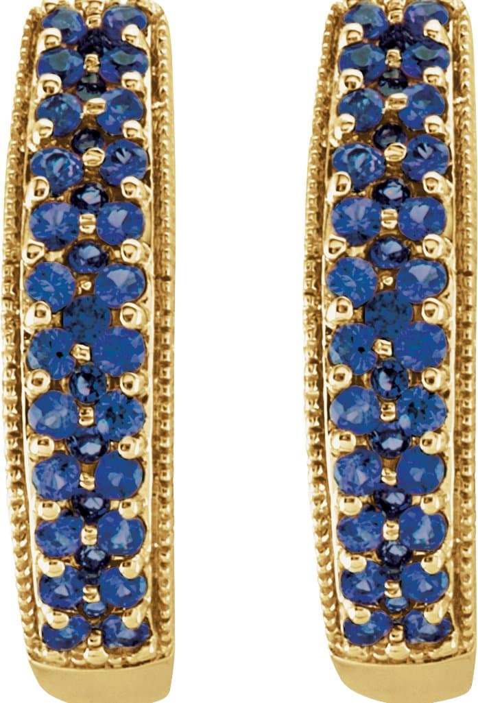 Accented U-Hoop Earrings view 2