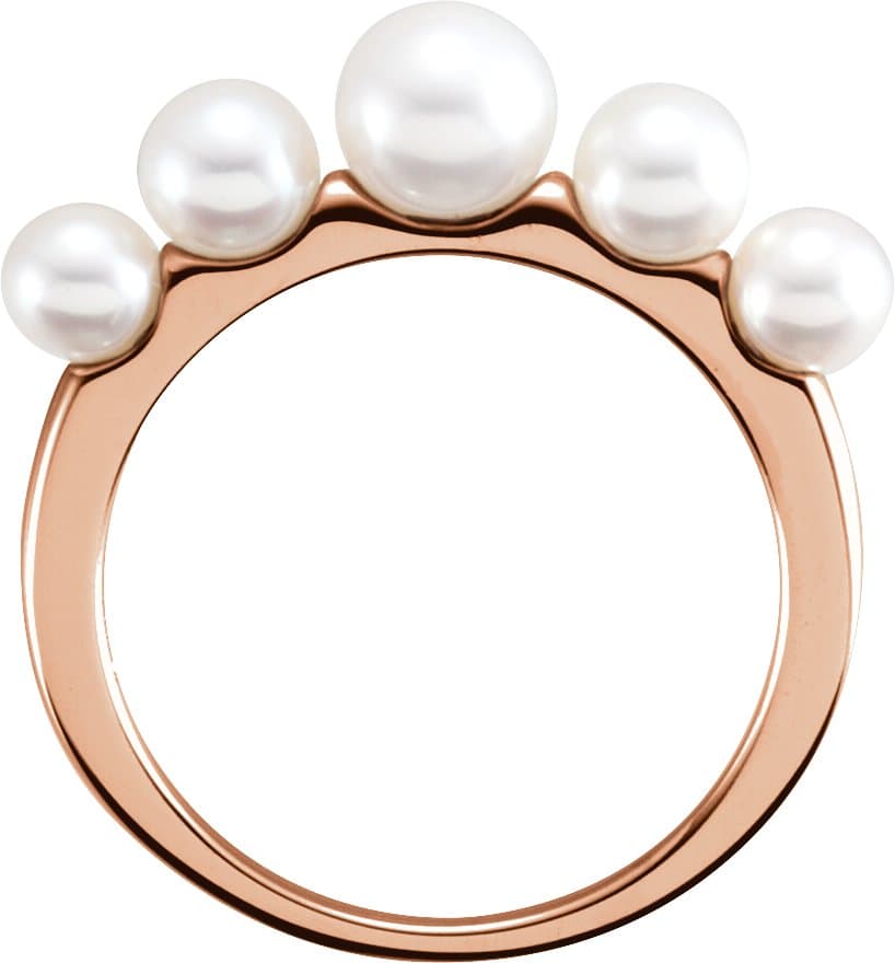 Stackable Pearl Ring view 2