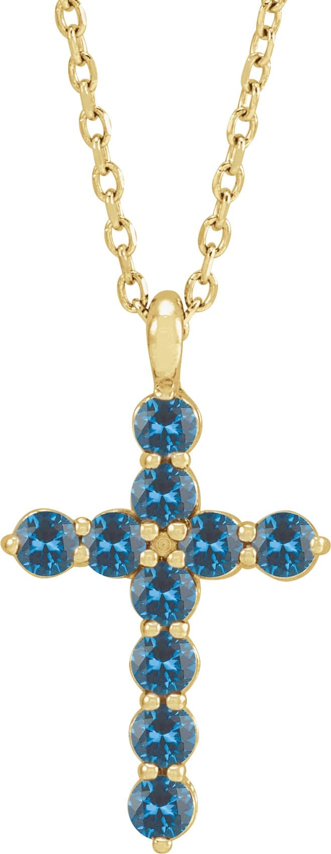 14K Rose 1/3 CTW Natural Diamond Cross 16-18 Necklace
