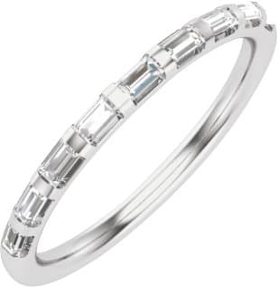 14K Rose 4.5 mm Square 1/4 CTW Natural Diamond Matching Band