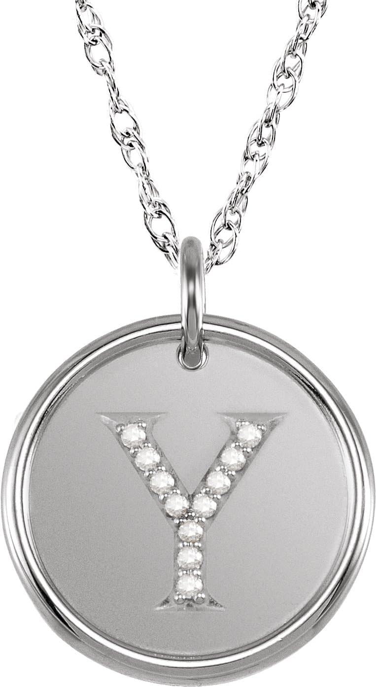 Posh Mommy® Initial Necklace or Pendant view 1