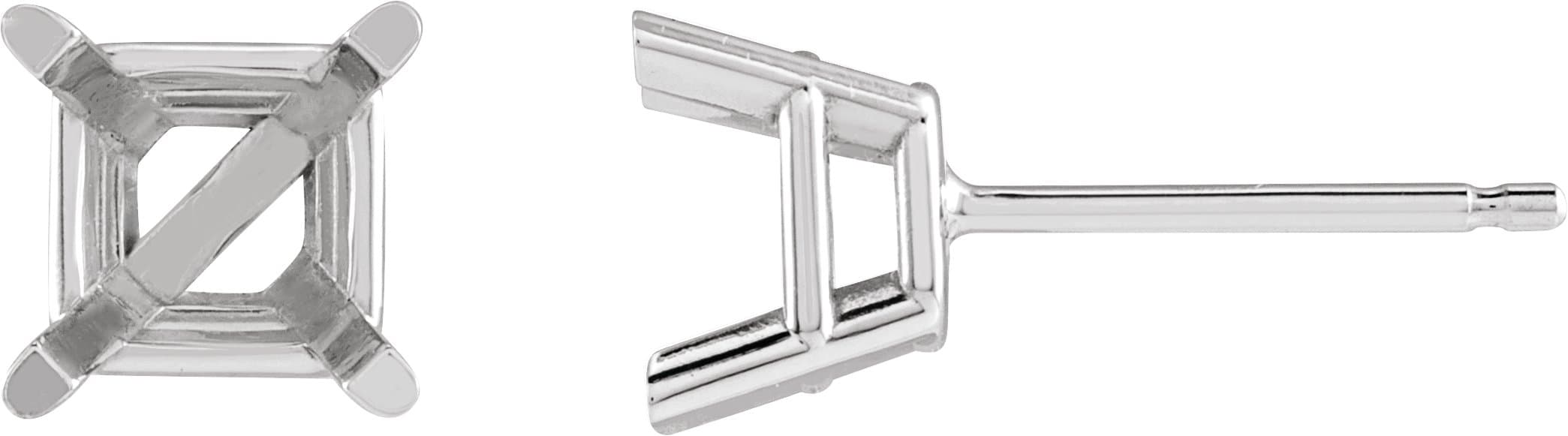 14K White Gold 1/2 CTW Natural Diamond Earrings