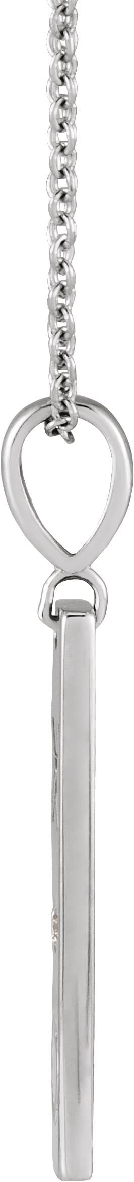 Accented XO Bar Necklace or Pendant view 2