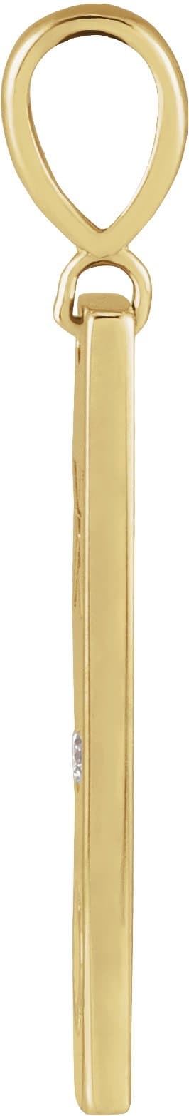 Accented XO Bar Necklace or Pendant view 2