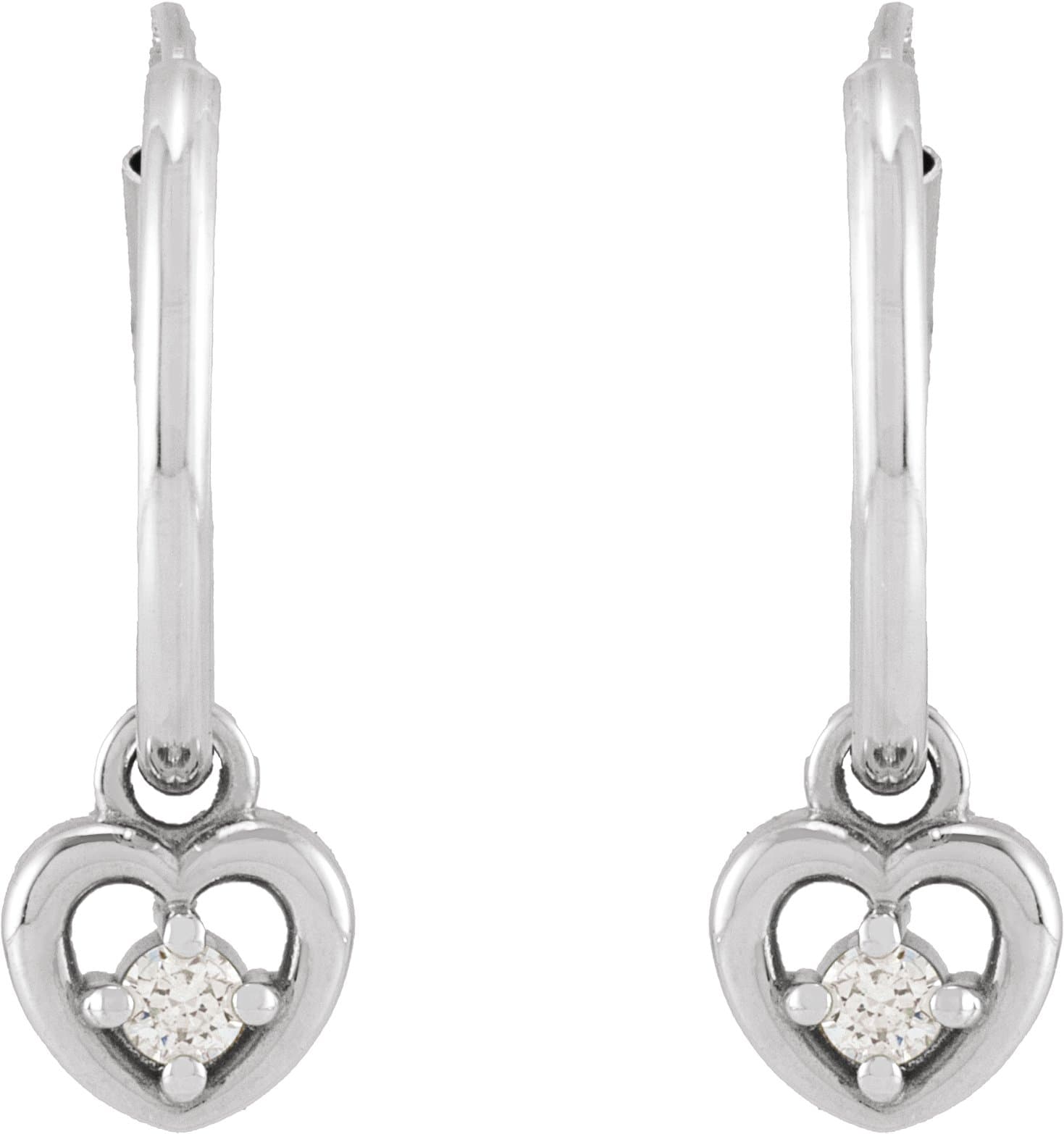 Heart Hoop Earrings view 2