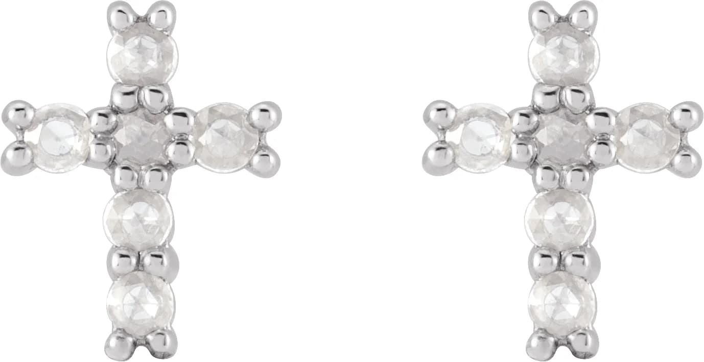 Cross Earrings, view 3