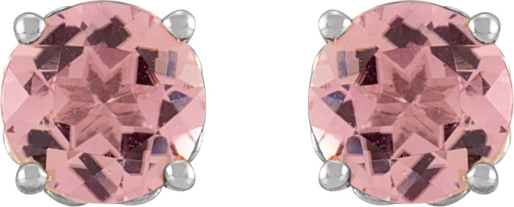 Round 4-Prong Stud Earring view 2