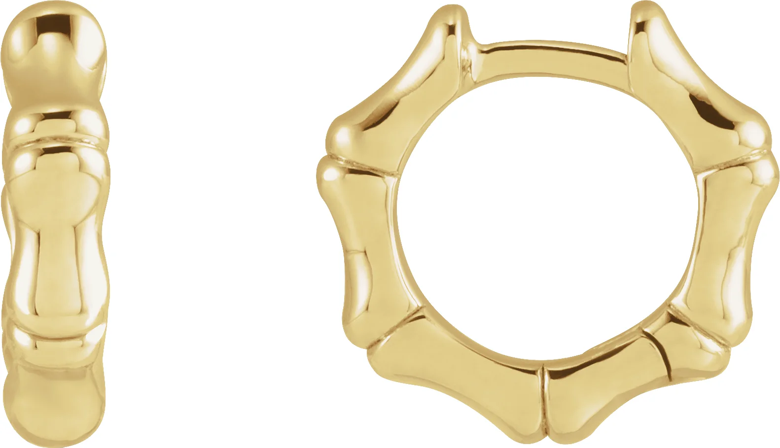 Bamboo Hoop Earrings
