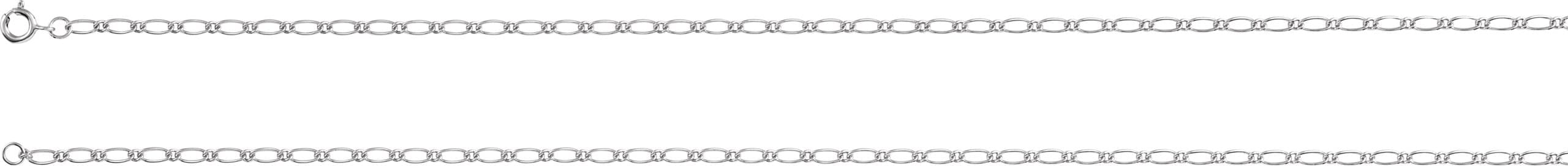 1.5 mm Figaro Chain view 3
