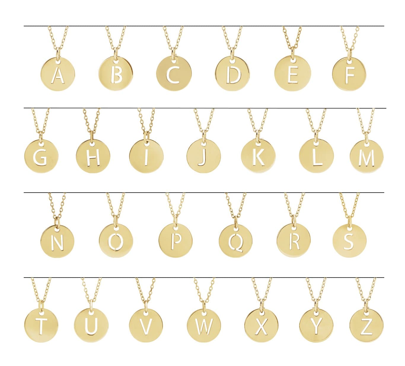 Initial Necklace or Pendant view 2