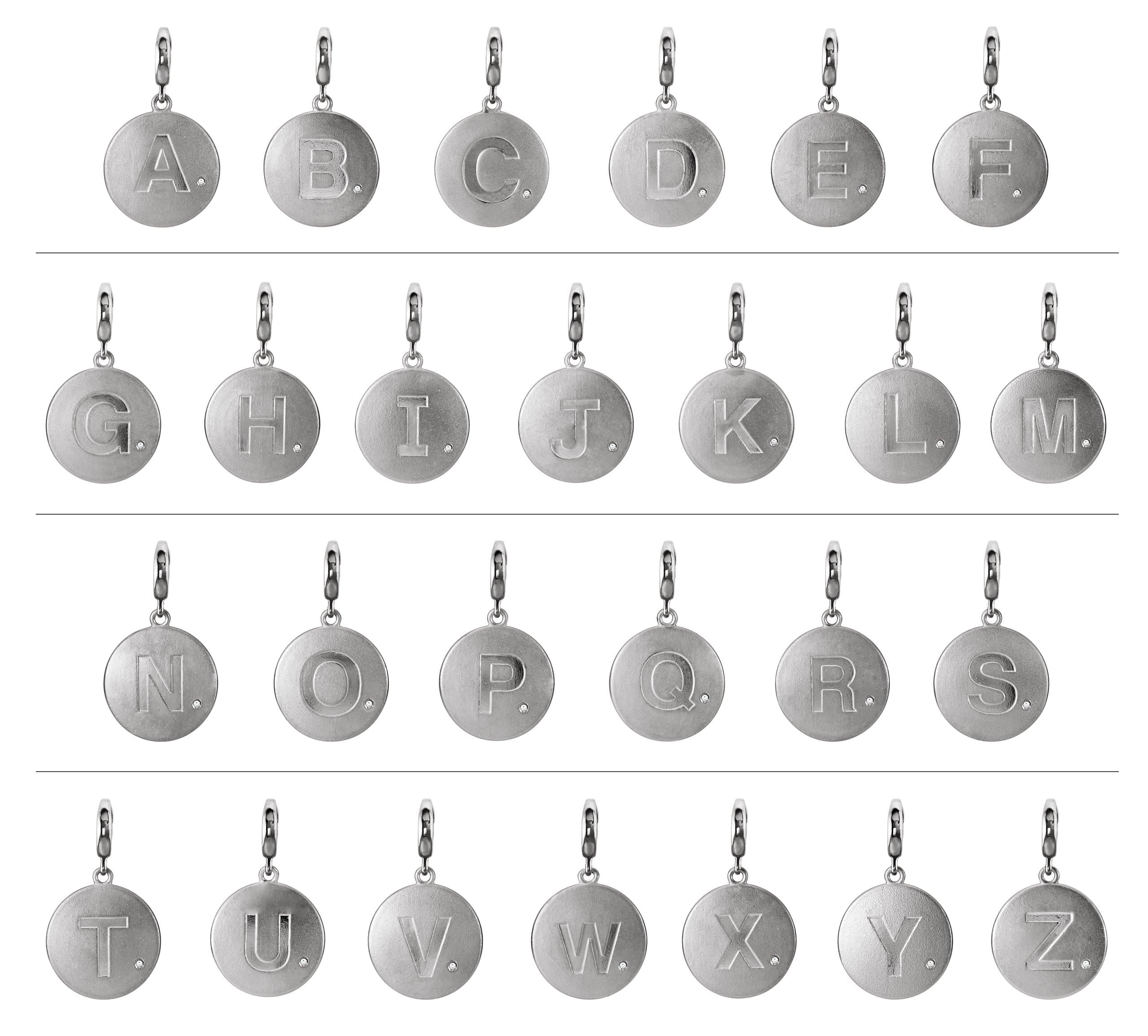 Accented Initial Charm/Pendant view 3
