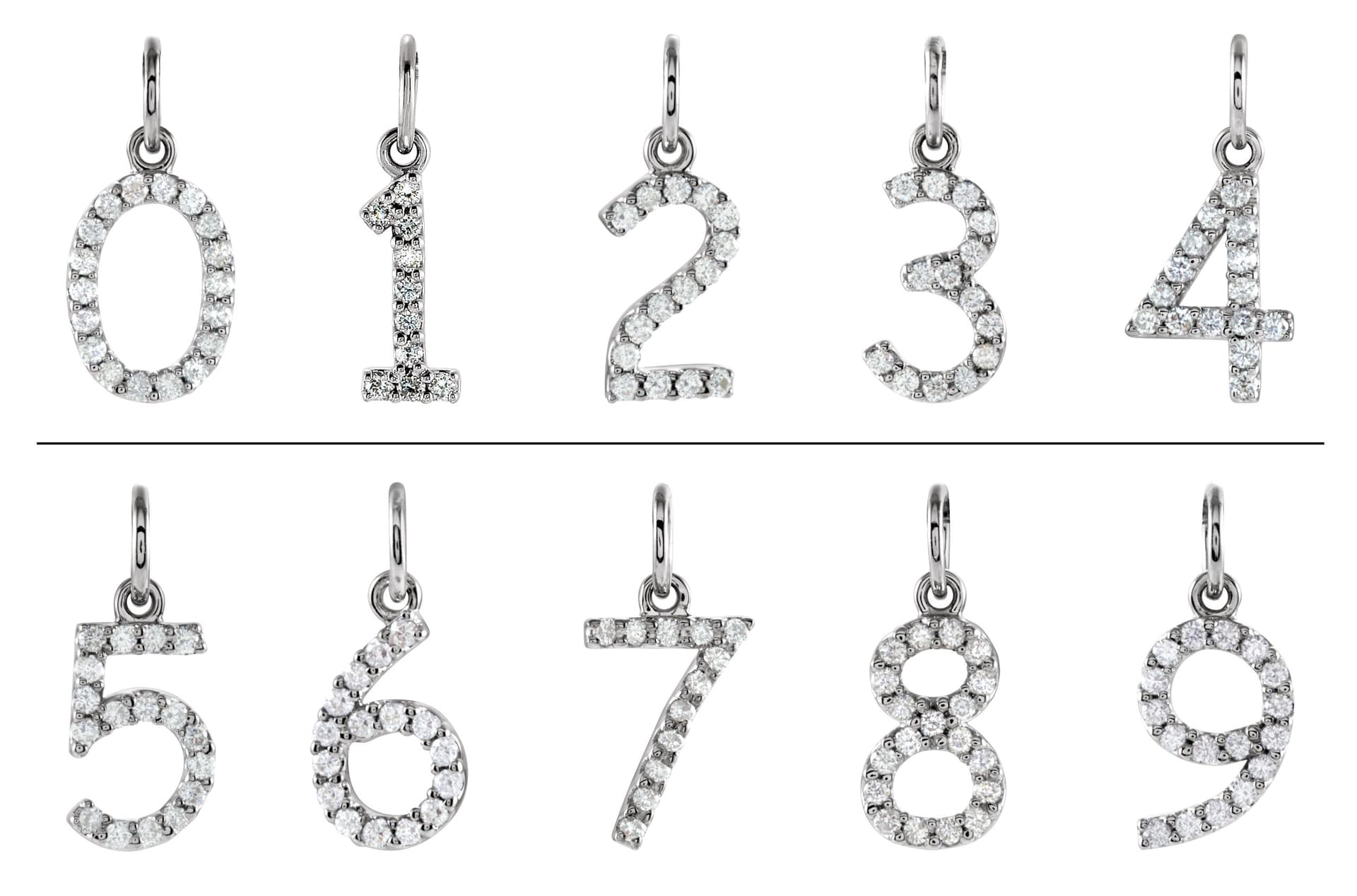 Numeral Charm/Pendant view 3