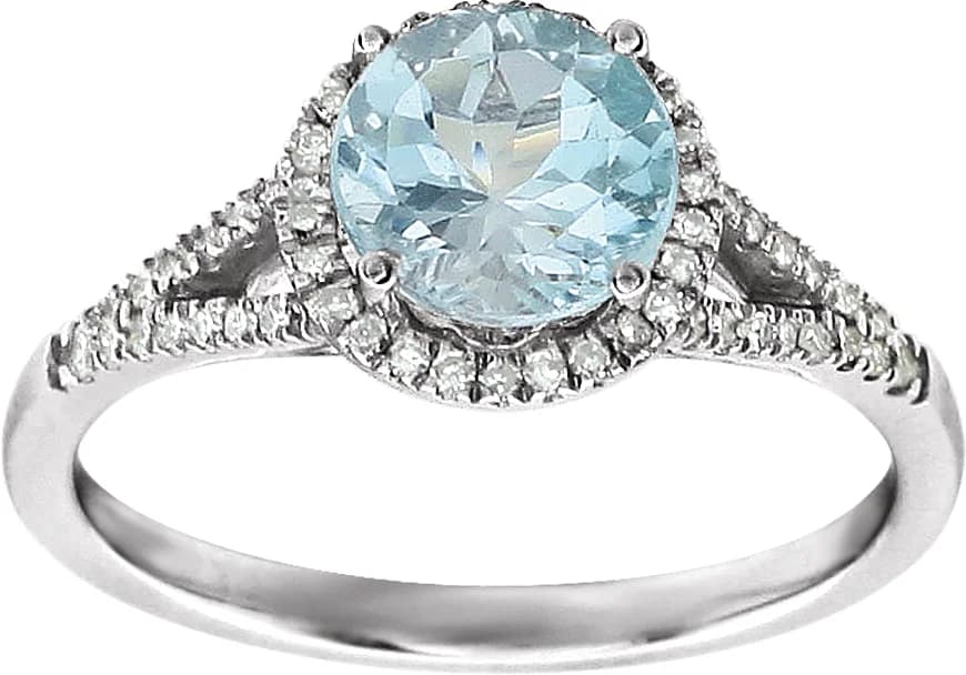 Halo-Style Birthstone Ring, view 4