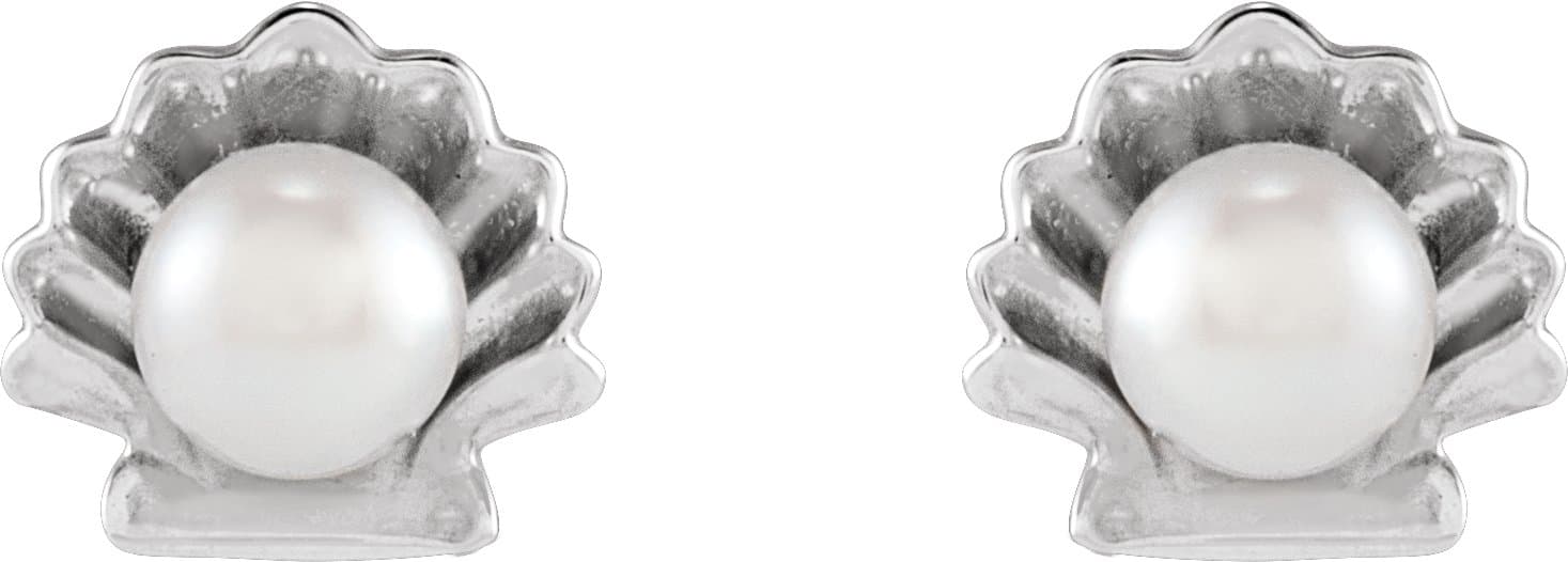 Pearl Shell Earrings view 2