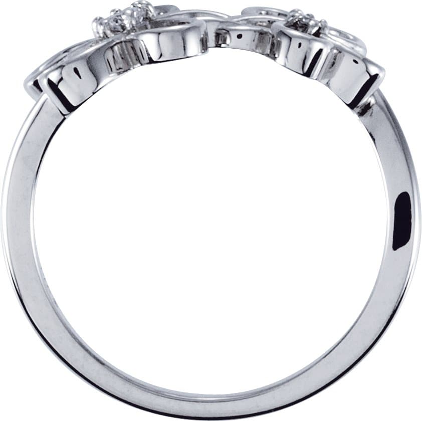 Accented Floral Ring view 2