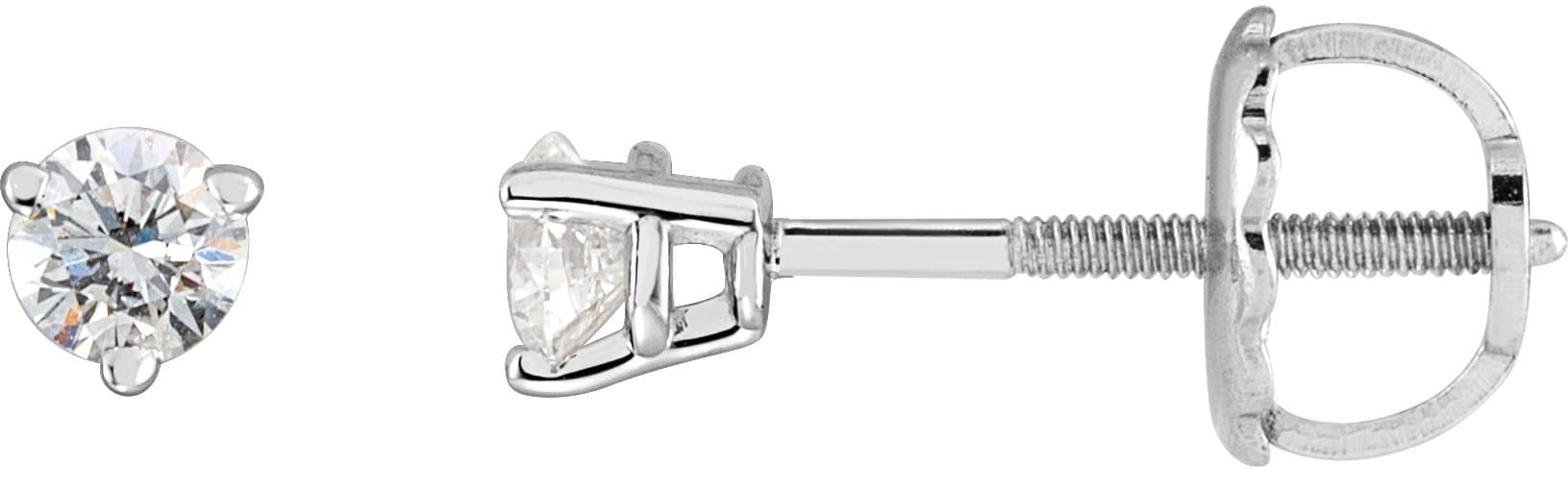 14K Rose .03 CTW Natural Diamond Earrings