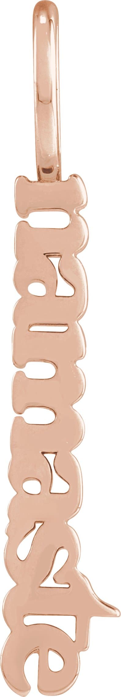 14K Rose Gold Namaste Pendant
