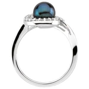 Accented Pearl Ring view 2
