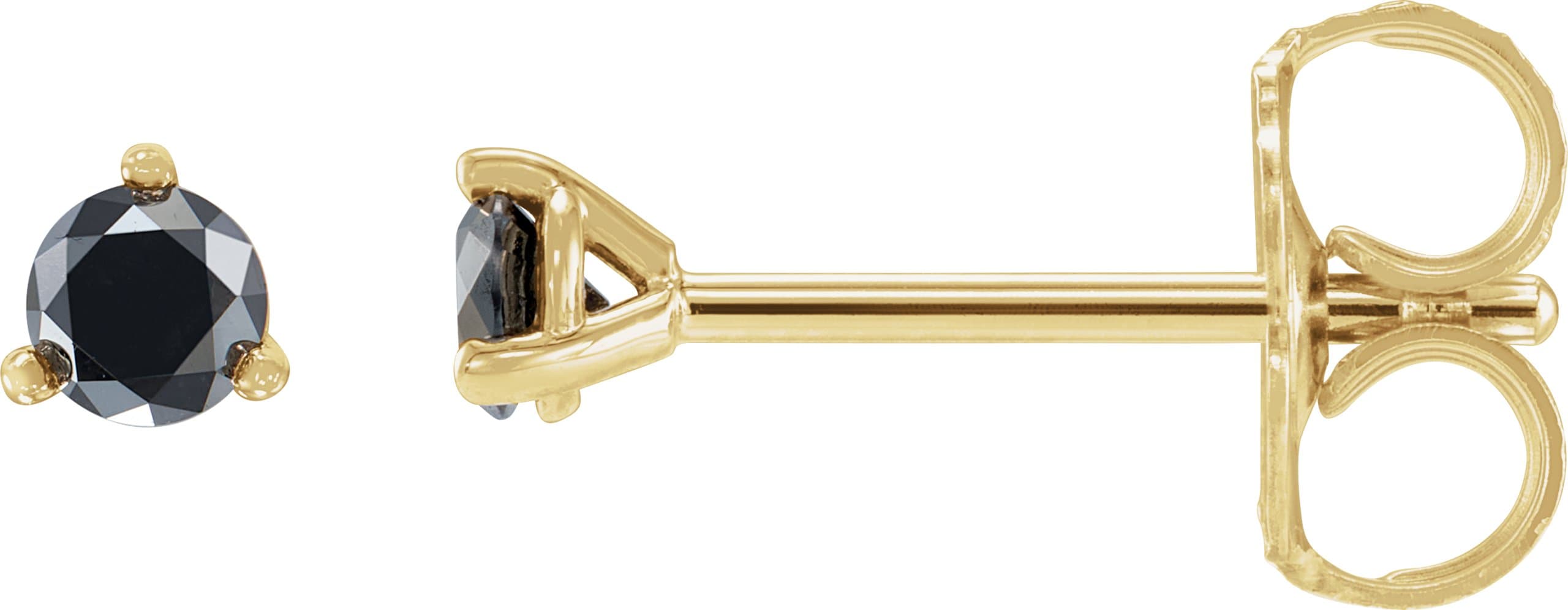 14K Rose 1 1/8 CTW Natural Black Diamond Earrings
